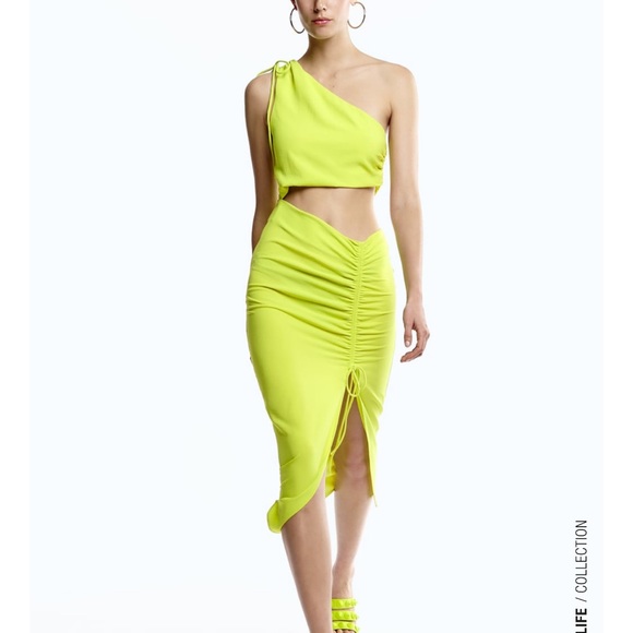 Zara Draped Asymmetrical Dress - Picture 1 of 5